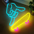 Dimmable Finger Skateboards Neon Sign for Wall Decor, Skateboard LED Fingerboard Neon Light for Kids, Teens, Adults