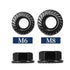 SG TZH M6 1.0mm 100Pcs 304 18-8, x Serrated Flange Hex Lock Nuts Stainless Steel Full Thread, Hex Drive, Bright Finish