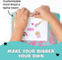 Yoobi 1 Inch Binder Set, 3-Ring Binders with 2 Pockets, Holds up to 220 Sheets, 4 Pack, Palm Leaves