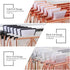 Y YOMA 12 Pack Plastic Hanging File Folder Tabs with Inserts, 1/5-Cut Adjustable Tabs for Letter Size, Legal Size, A4