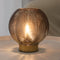 LUSHARBOR Battery Operated Lamp with Timer, Small Glass Table Lamp, Decorative Cordless