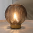 LUSHARBOR Battery Operated Lamp with Timer, Small Glass Table Lamp, Decorative Cordless