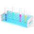 Annhua Plastic Test Tube Rack for 16mm Tubes, Holds 50, Detachable Tube Holder Tray