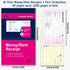 UZLU 40 Packs 3-11/32" 5-5/8" 2 40 Sets Money and Rent Receipt Book, x Rent Receipt Books, Part Carbonless for Small