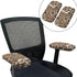 Cugasmaru 4-Pc Set Brown Leopard Office Chair Covers with Office Chair Arm Pads St. Patrick's Day Accent Chair Stretchy