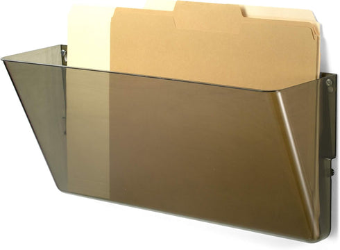 Officemate Plastic Wall-File Pocket, One Pocket, Legal/Letter Size, Smoke