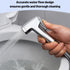 Generic 1.2M Set Muslim Shower for Toilet, Handheld Bidet Sprayer with Hose, Holder, Bidet Attachment for Toilet
