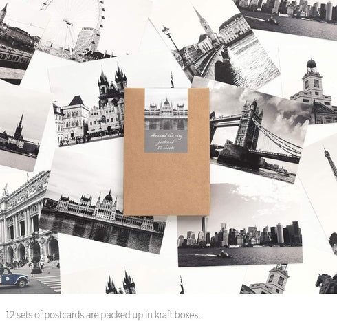 Monolike Around the City Single Cards, Mix 12 Pack, Emotional and Landmark 12 City Cards