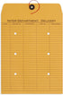 Blue Summit Inter-Department Envelopes - String Tie, Brown Kraft, 9 x 12 Inches, Pack of 100 Envelopes