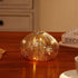 Dimmable DUSVALLY Sea Urchin Table Lamp, Battery Operated LED Table Lamp, Cordless Warm White Glass Accent Lamp