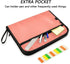Folder,13 A4 Salmon Expanding Organizer File Pocket Expanding File Folder Accordion Folder with Zipper, Accordion File