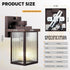 Outdoor Wall Lights for House Exterior, Dusk to Dawn Porch Lights Outdoor, Waterproof Matte Black Front Door Light