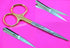 Premium German Iris Supercut Micro Dissecting Scissors, Curved 4.5" with Tungsten Carbide Inserts