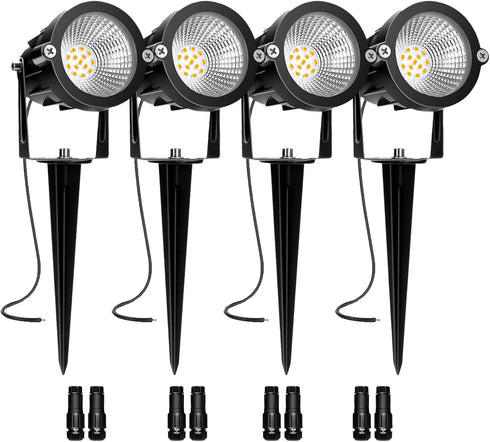 Low Voltage Landscape Lights, 10W 12/24V 2700K Warm White Landscape Lighting, IP65