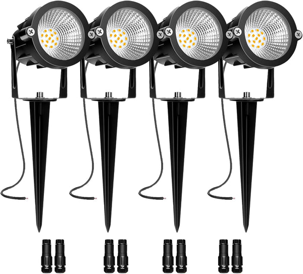 Low Voltage Landscape Lights, 10W 12/24V 2700K Warm White Landscape Lighting, IP65