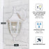 14.25 Inch 2461-WH Designers Fountain Waterbury Outdoor Light Fixture, Exterior Wall Lantern Sconce for Front Door
