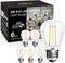 BRIMAX 6 Pack 2W LED Light Bulbs, Plastic LED Filament, 2700K Warm White, E26 Medium Base, Equivalent to 11w/20w/25w,