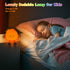 7 3 Night Light for Kids, Cute Peach Soft Silicone Nursery Light with Colors & Levels Adjustable Warm Light