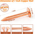 Copper Nails – 1 Inch Roofing Nails 110pcs – 99.95% Pure Copper Nails for Roof, Copper Flashing, Tree, Stump Remover, Roots, Landscaping & Crafts