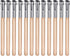 Chinco 12 Pieces Wooden Pencil Extenders, Art Pencil Lengthener with Aluminum Handle for School Office Supplies