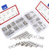 Hilitchi 600-Piece M2 M3 Phillips Pan Head Screws, Bolt Nut Lock Flat Washers Assortment Kit, 304 Stainless Steel