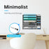 Wall Mounted File Organizer, 5-Tier Desk Organizer with 4 Pen Holders, Mesh Desk Organizers for Office Supplies with
