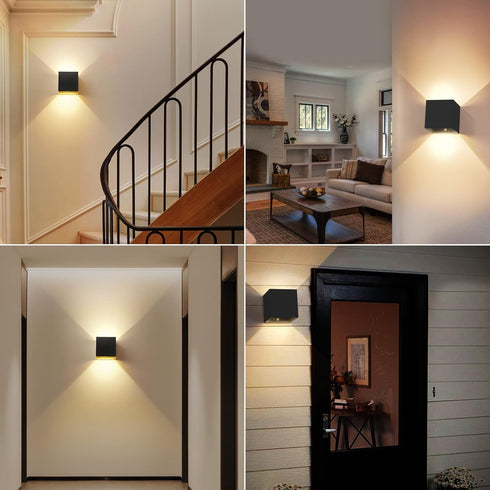 12W 6000mAh 3 Battery Operated Wall Sconces, Motion Sensor Light Indoor, Wall Lights Rechargeable, Colors Adjustable