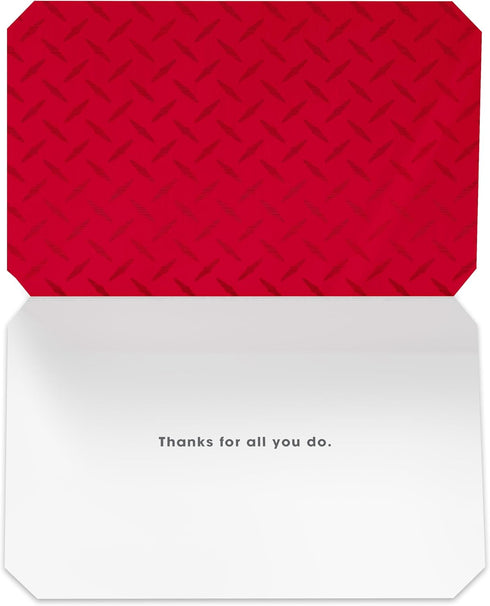 Firefighter Appreciation Thank You Card - First Responder Gratitude Card