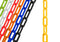 US Weight (Made in USA) 2" x 10' Yellow Plastic Safety Chain with SunShield UV Resistant Technology