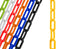 US Weight (Made in USA) 2" x 10' Yellow Plastic Safety Chain with SunShield UV Resistant Technology