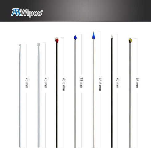 Sensor Glue Sticks ESD, 1.8 mm Water Drop Shape Head, 10 Packs, Blue, Medium Viscosity, Stainless Steel for Sensors,