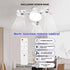 amgolibi Bulb Dimmable 3-Speed, Bulb Socket Fan Light with Remote, Screw in Ceiling Fan, Light Fan with LED, Easy