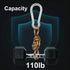 10 PCS Stainless Steel Carabiner Clip Spring-Snap Hook - Lotsun M4 1.57 Inch Heavy Duty Carabiner Clips