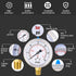 0-30 Psi Pressure Gauge, Glycerin Filled, Water Pressure Gauge, 2-1/2" Dial,1/4"NPT Lower Mount, Stainless Steel Case, for Pneumatic Regulator Air Compressor RV Regulator Water Pressure Test