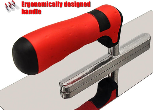 DIXIANG Set 3 (14" 4" 11"x4" 10"x3") Concrete Tools Stainless Steel Pool Trowel PC x & & Flat Finishing Cement Drywall