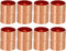 PATIKIL 7/8 Inch ID Copper Coupling Fittings, 8 Pcs Rolled Tube Stop Straight Pipe Fitting for HVAC Plumbing