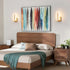 JERANDO 3000K Modern LED Wall Sconces, Acrylic Gold Wall Lamp, Warm White Indoor Wall Light, Hardwired Wall Mount