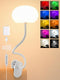 ReinHoo Clip on Light, 10 RGB Colors & Warm White Desk Lamp with