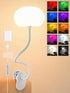 ReinHoo Clip on Light, 10 RGB Colors & Warm White Desk Lamp with
