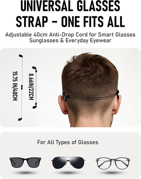 ToKismet 6 6 2 Smart Glasses Accessories Kit for RayBan Meta Wayfarer/Headliner/Skyler/Display Includes Orange Giftable
