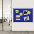 VIZ-PRO Felt Notice Board Blue, 36 X 24 Inches with Silver Aluminium Frame