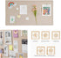Foldable Large Felt Bulletin Board, 36'' x 18'', Decorative Display Board with 35 Rose Pins for Home, Office