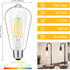 Svater Vintage LED Edison Bulbs, 6W (60W Equivalent), High Brightness, Neutral White 4000K, ST58 Antique Filament, E26