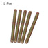 uxcell 12pcs Fully Threaded Rods 1/4x2-3/4" Carbon Steel All Thread Studs for Furniture Garden Railing Assembly
