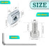 30 Set Silver 2020 Series Aluminum Extrusion Profile Connector, Includes Wrench and Corner Brackets