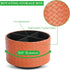 Hennaja Round Leather Art Supply Organizer, Remote Control Holder, 360 Degree Spinning, 4 Compartments