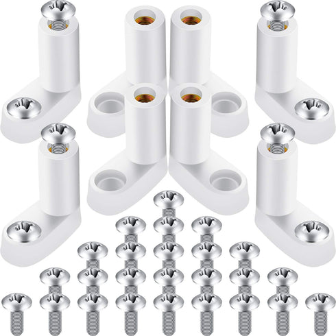 Mudder 50 PCB Board Mounting Feet, L Shape Insulated PCB Spacer with Screws for Arcade Gaming Board