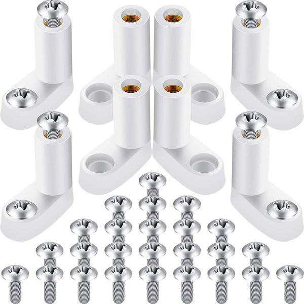 Mudder 50 PCB Board Mounting Feet, L Shape Insulated PCB Spacer with Screws for Arcade Gaming Board