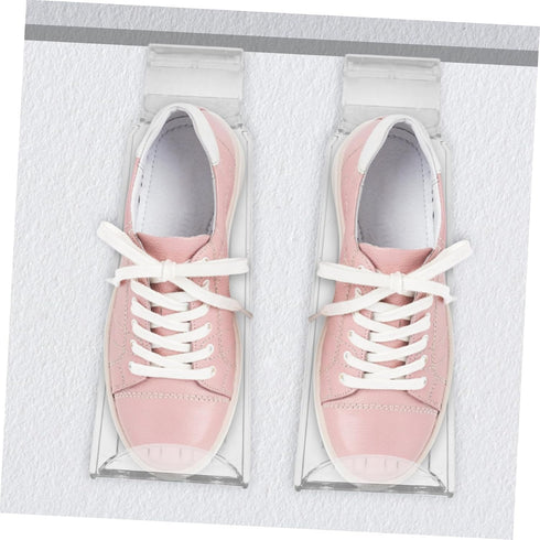 4pcs PRETYZOOM Camp Shoe Space-Saving Holder Retail Display Rack Shoe Display for Store