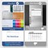 Clever Clean Non-Magnetic Calendar Set, Dry Erase Monthly Calendar, Weekly Planner, Blank Whiteboard for Fridge, Smooth